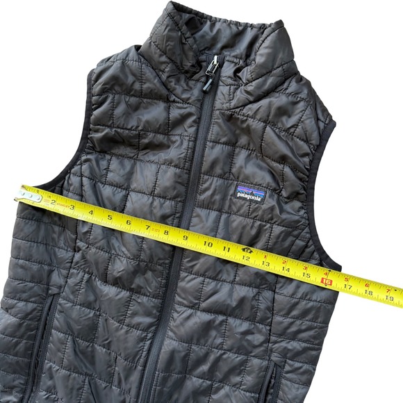Patagonia Nano Puff Vest Womens Small Black Quilted PrimaLoft Full Zip 84246 - Picture 7 of 9